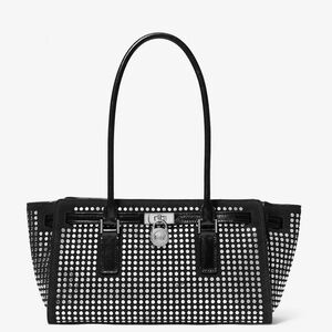 BNWT Michael Kors Hamilton Moderne Small Studded Suede Satchel